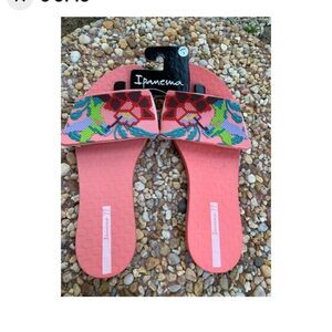 - Ipanema NECTAR slide-look thong flip flop sandals